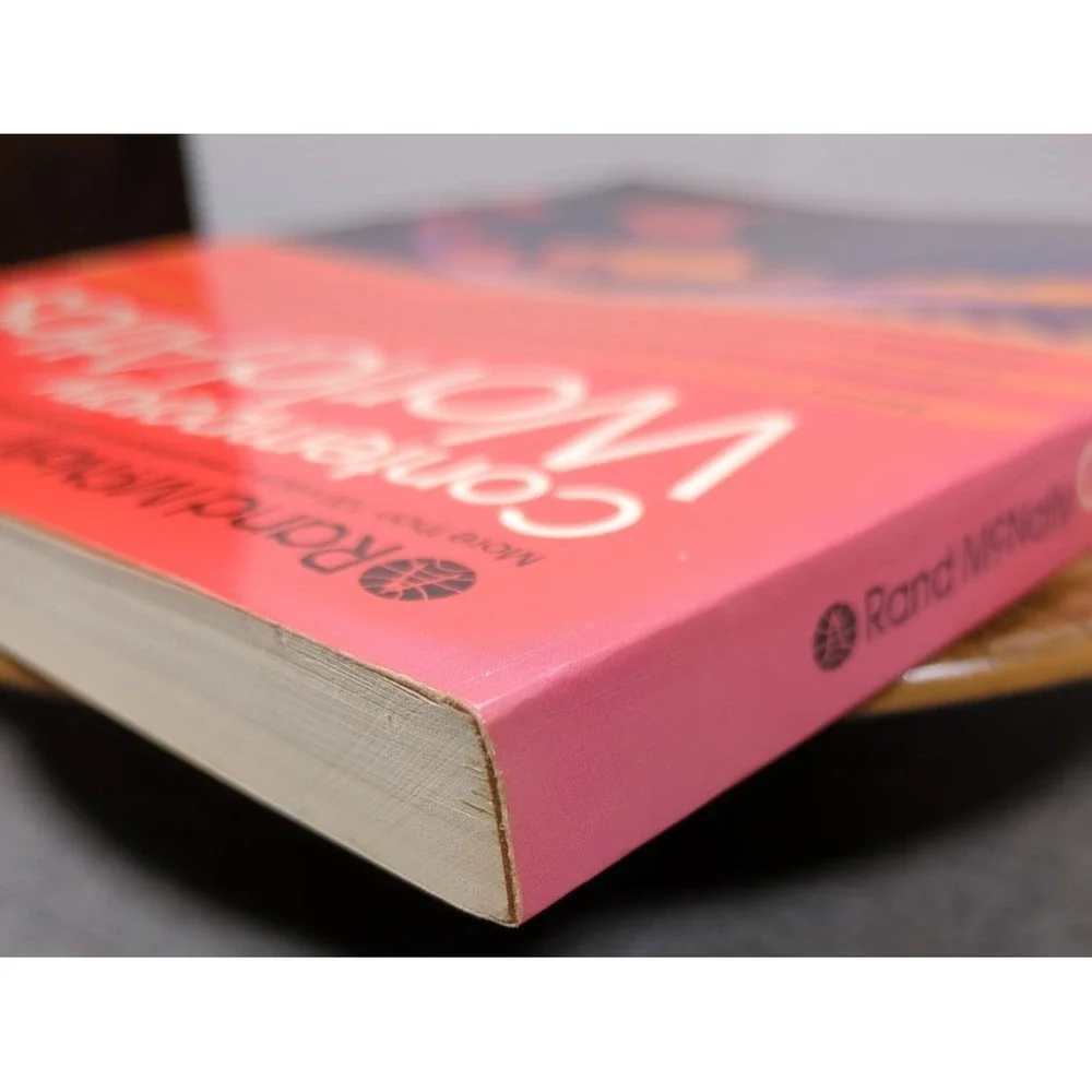 1984 Contemporary‎ World Atlas Vintage Illustrated Rand McNally Trade Paperback